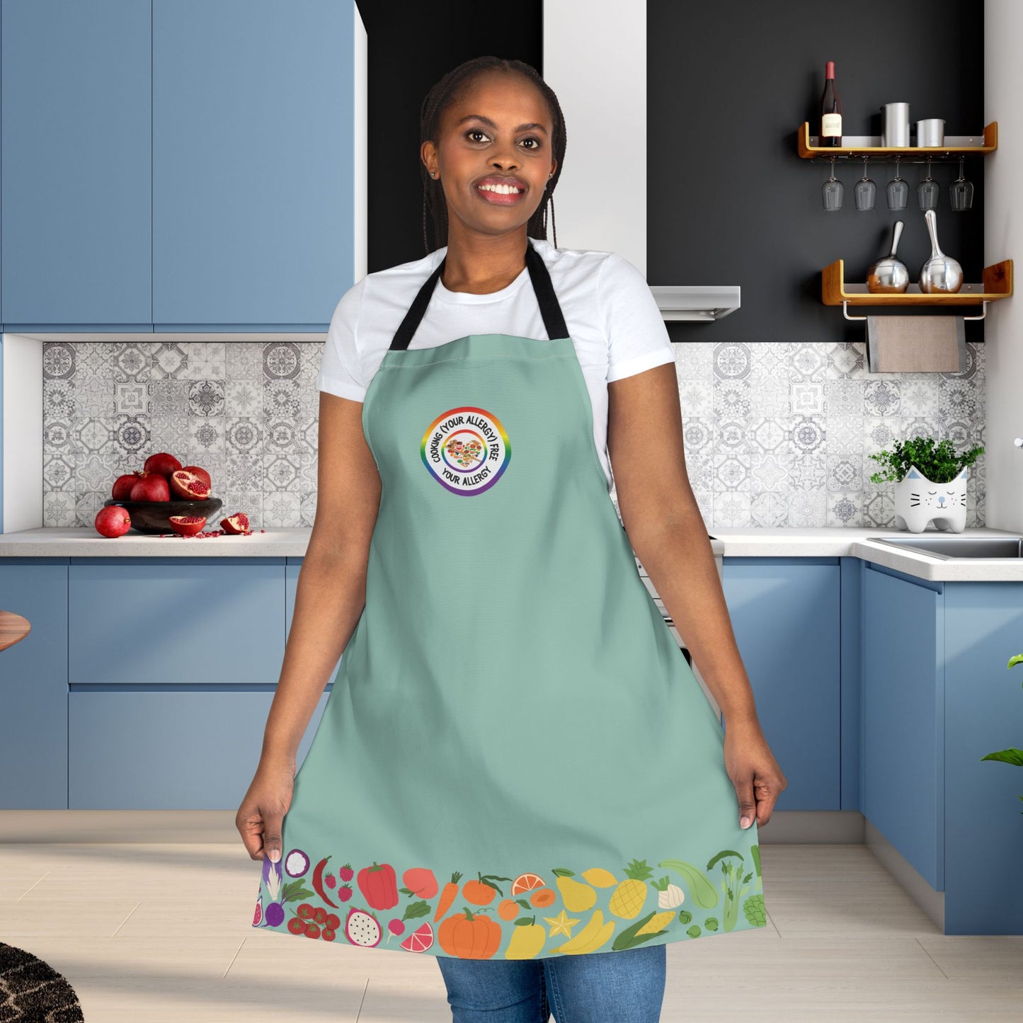 Rainbow Food Logo Apron