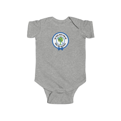 Tree Nut Allergy Blue Logo Short Sleeve Onesie