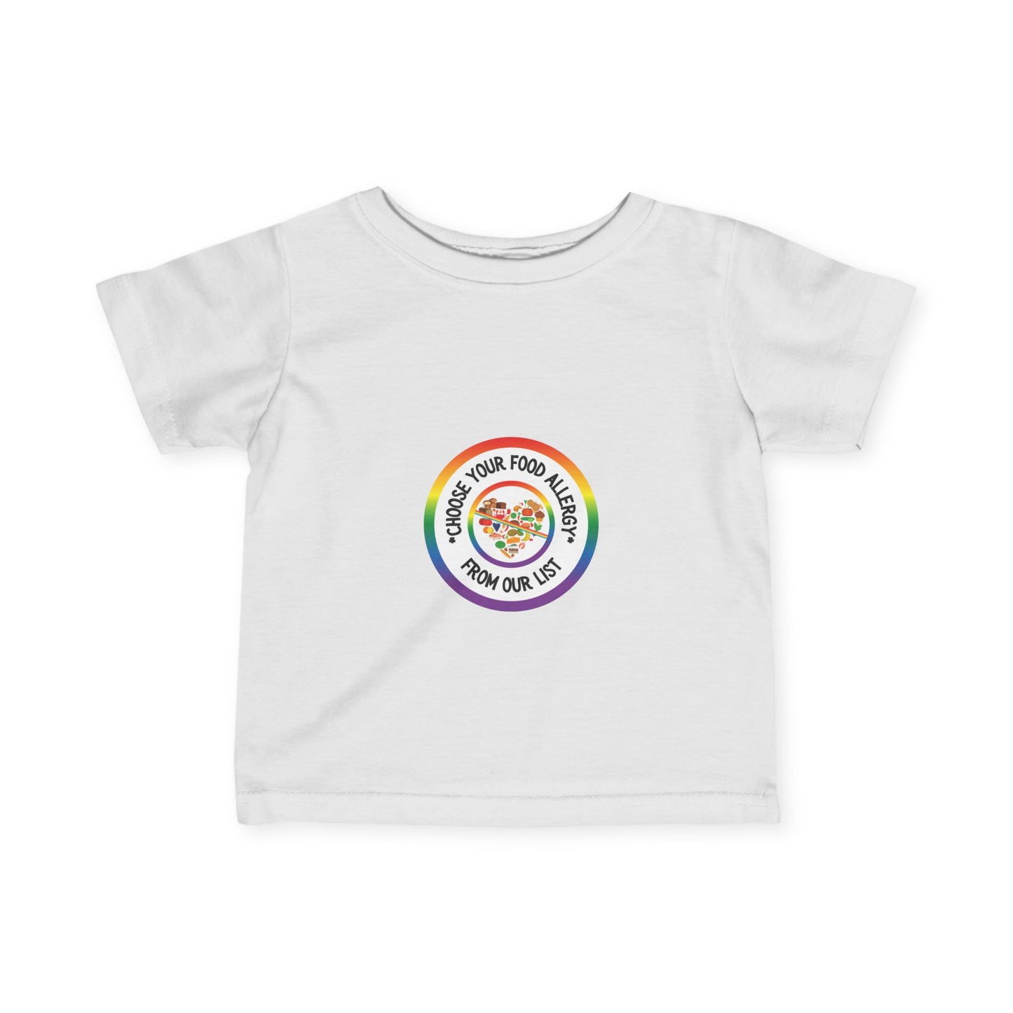 Other Food Allergies Rainbow Logo Baby Tee