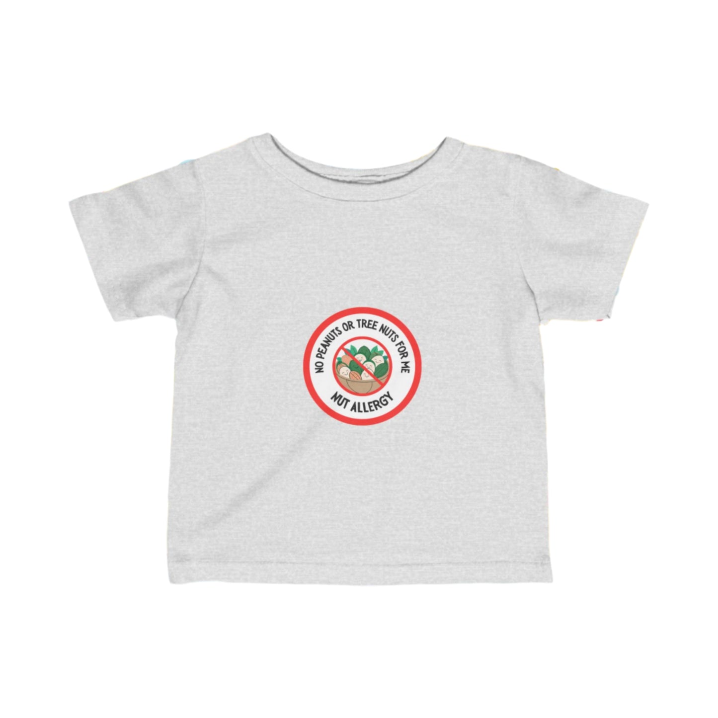 Nut Allergy Red Logo Baby Tee