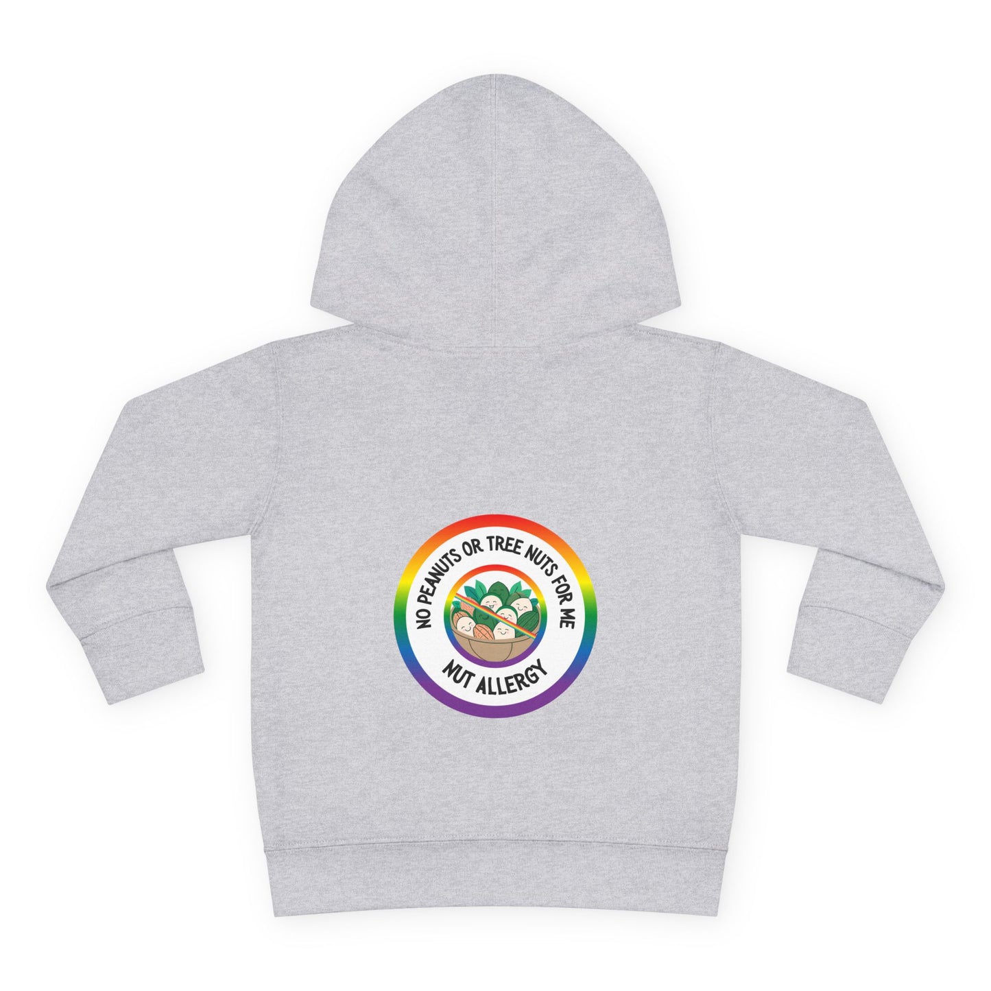 Nut Allergy Rainbow Logo Toddler Hoodie