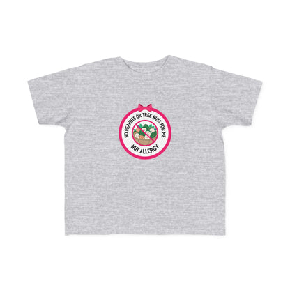 Nut Allergy Pink Logo Toddler Tee