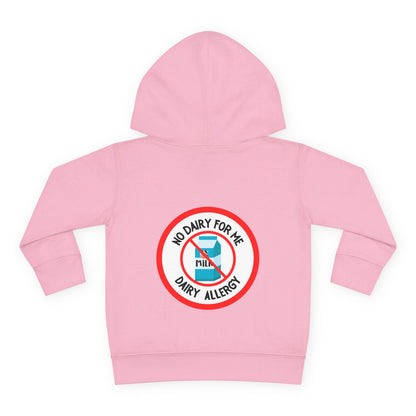 Dairy Allergy Red Logo Toddler Hoodie