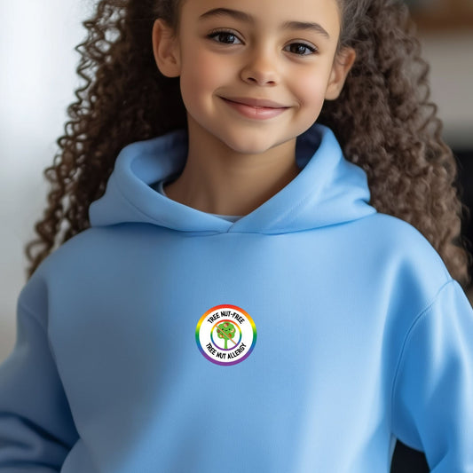 Tree Nut Allergy Rainbow Logo Youth Hoodie