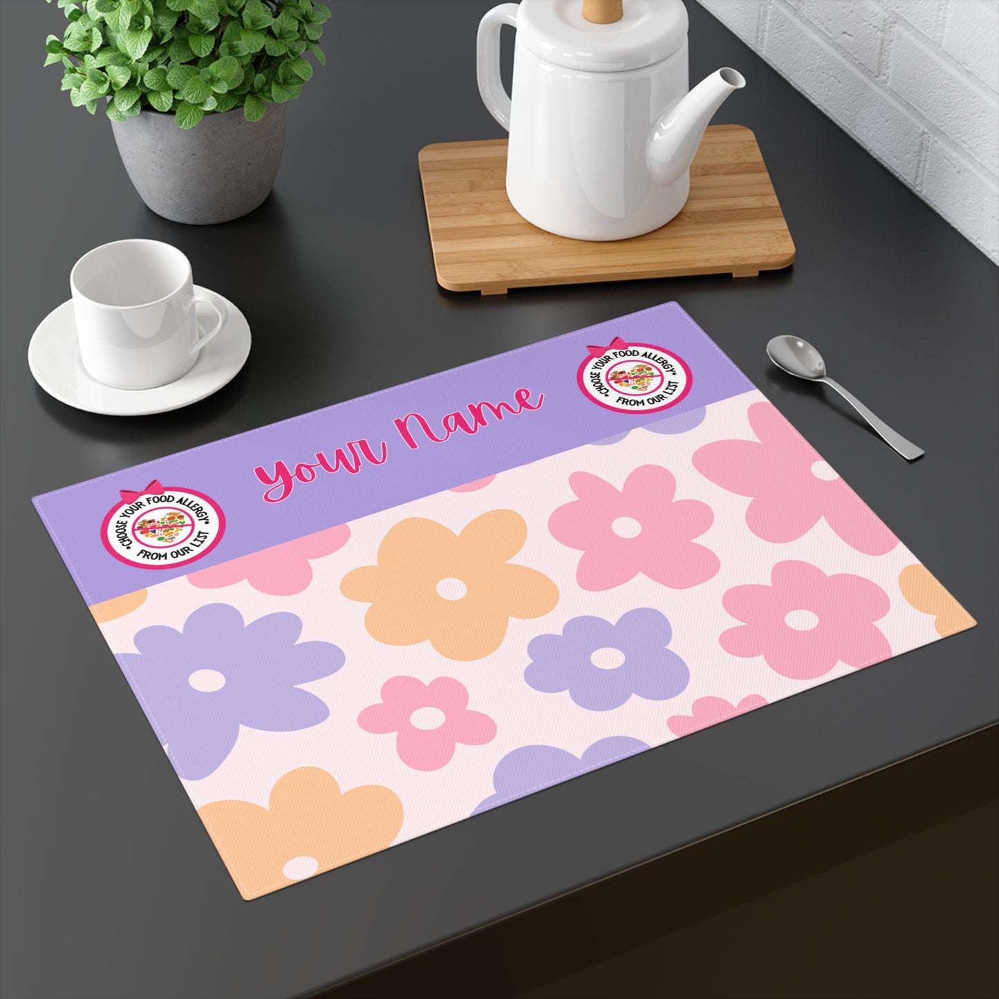 Retro Food Allergy Placemat