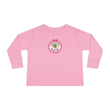 Tree Nut Allergy Pink Logo Toddler Long Sleeve