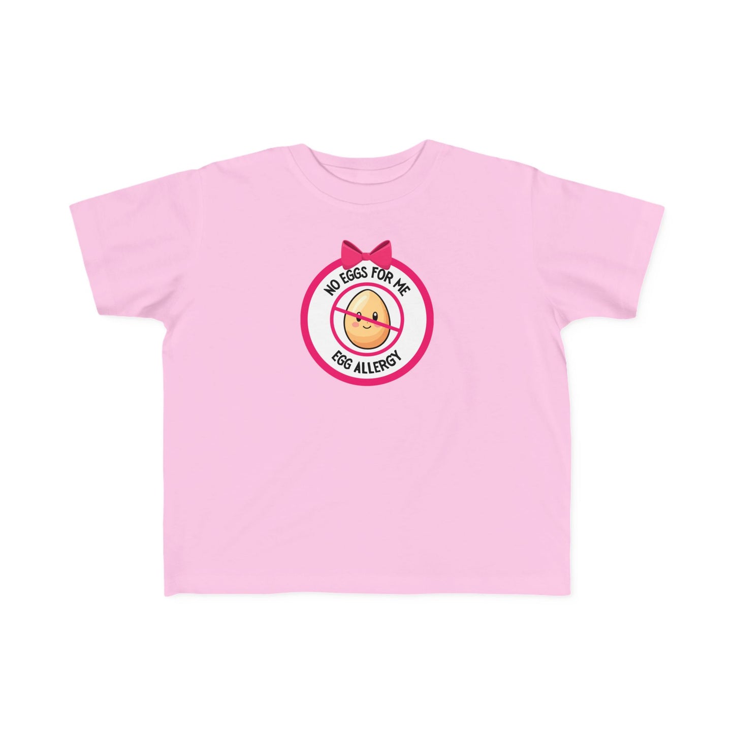 Egg Allergy Pink Logo Toddler Tee