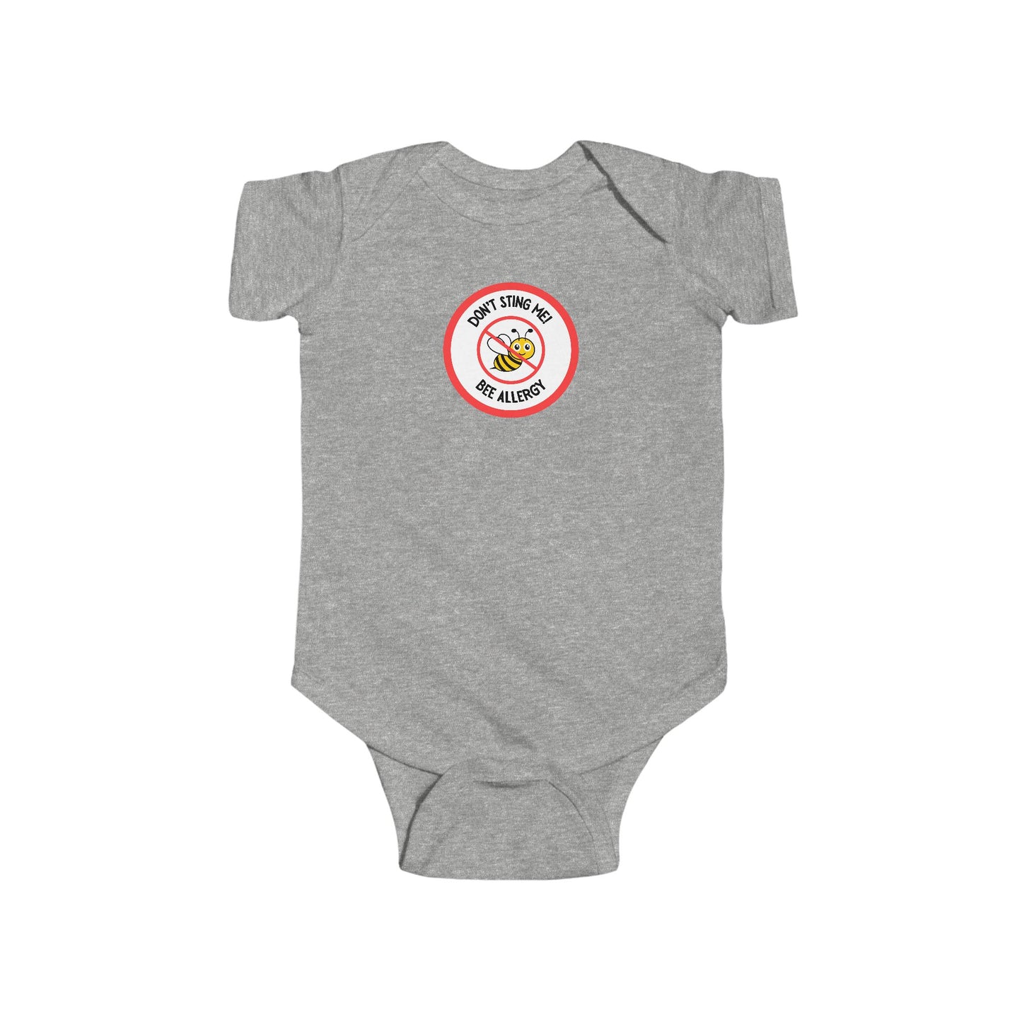 Bee Allergy Red SS Onesies