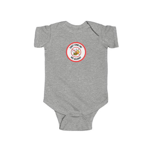 Bee Allergy Red SS Onesies
