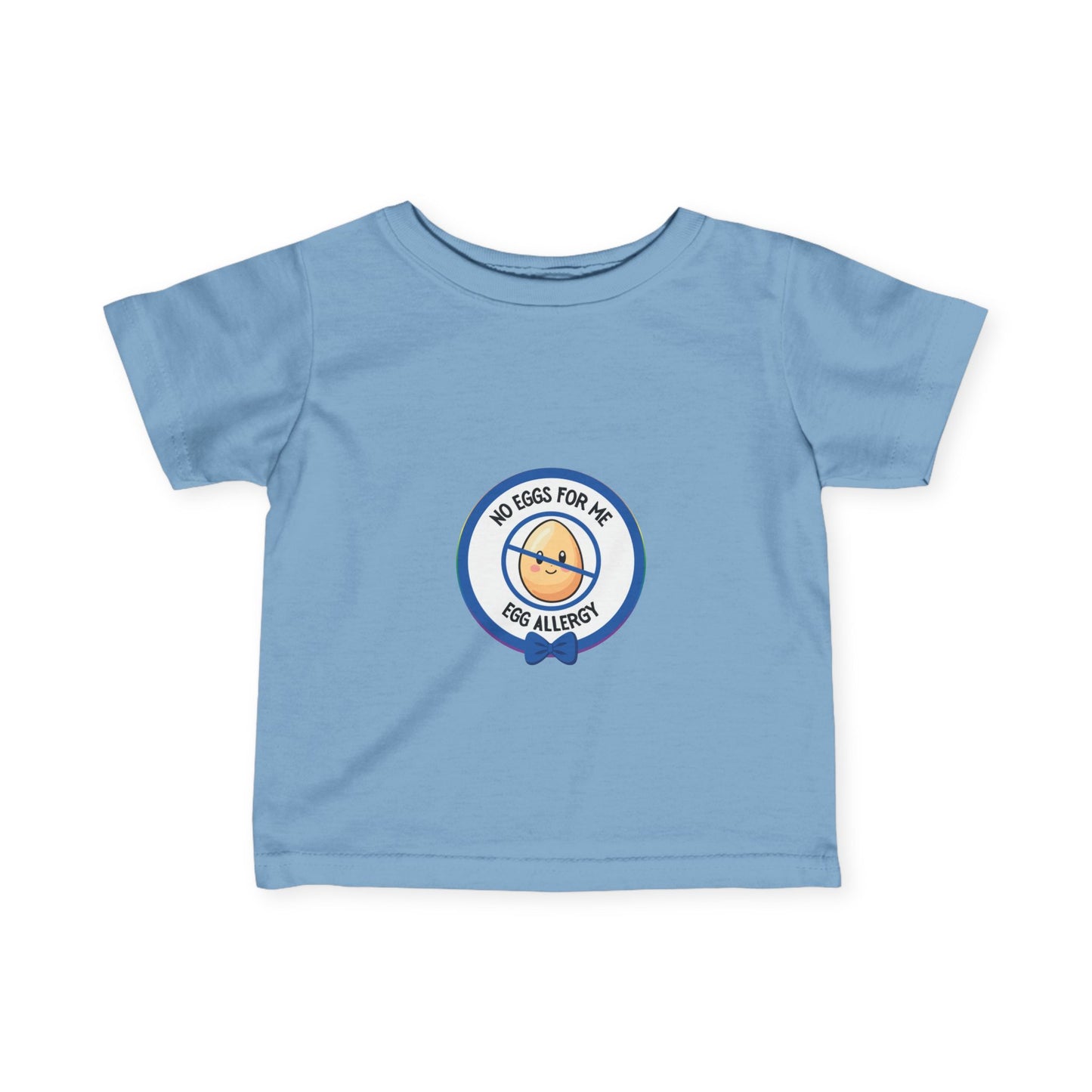 Egg Allergy Blue Logo Baby Tee
