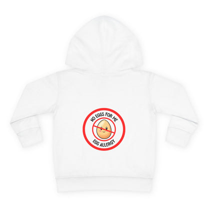Egg Allergy Red Logo Toddler Hoodie