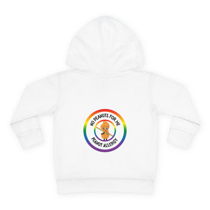 Peanut Allergy Rainbow Logo Toddler Hoodie