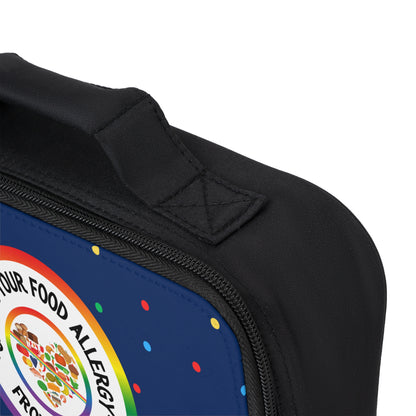 Blue Polka Dot Food Allergy Lunchbox