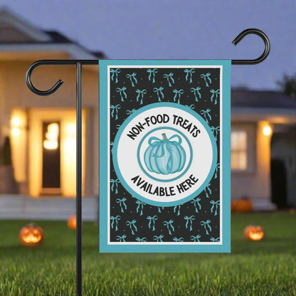 Allergy-Friendly Halloween Garden Flag – Food Allergy Awareness Yard Sign for Safe, Non-Food Treats