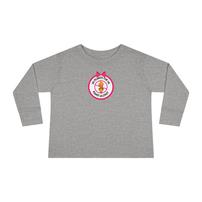 Peanut Allergy Pink Logo Toddler Long Sleeve