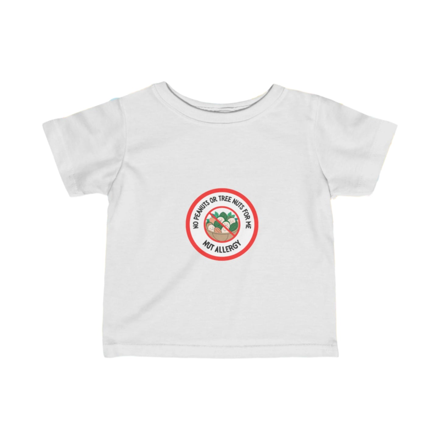 Nut Allergy Red Logo Baby Tee