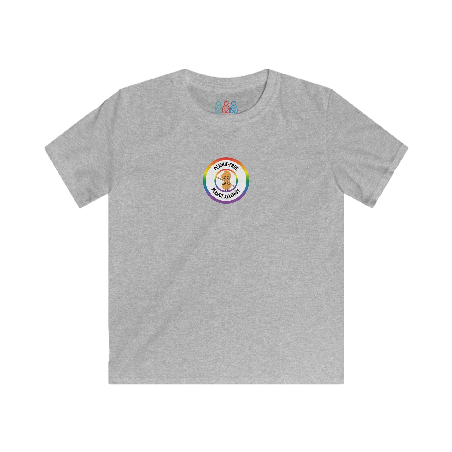 Peanut Allergy Rainbow Logo Youth Tee