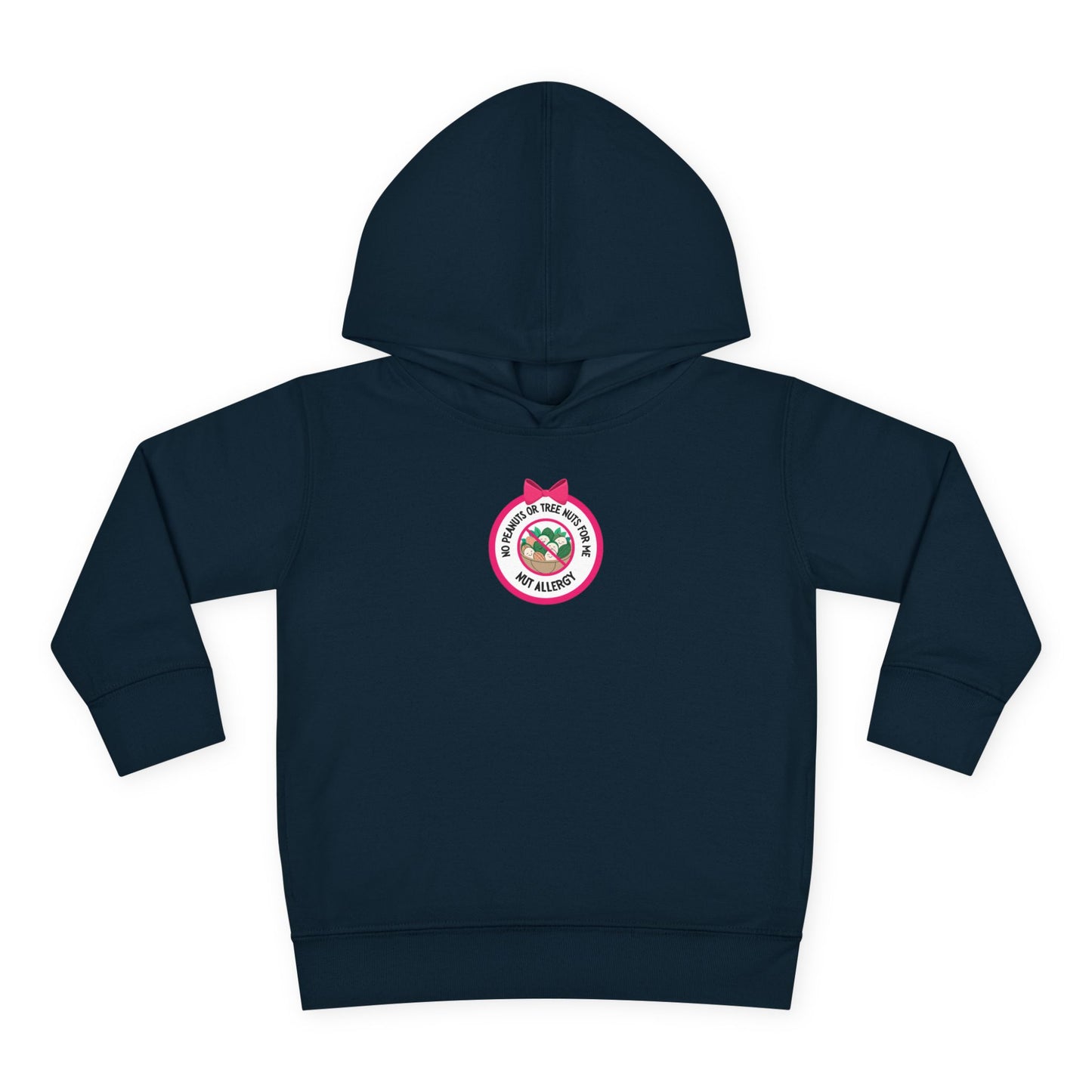 Nut Allergy Pink Logo Toddler Hoodie