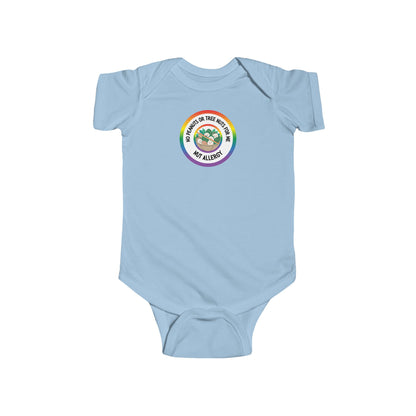 Nut Allergy Rainbow Logo Short Sleeve Onesie