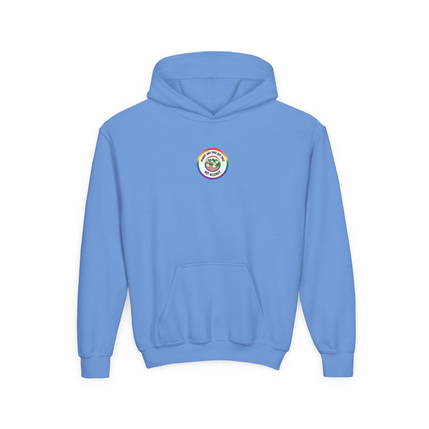 Nut Allergy Rainbow Logo Youth Hoodie