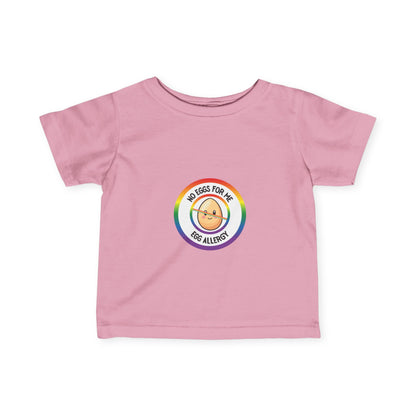Egg Allergy Rainbow Logo Baby Tee
