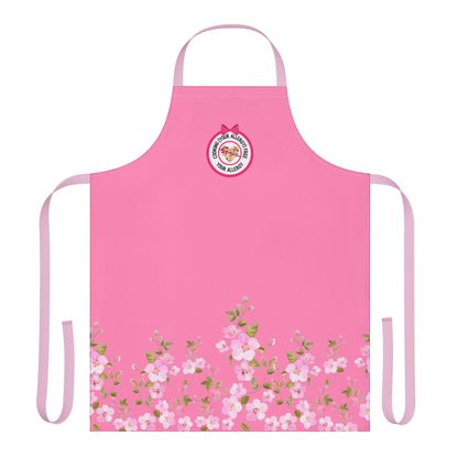 Floral Pink Logo Apron