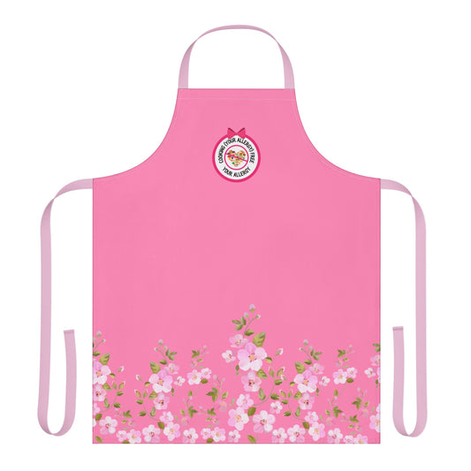 Floral Pink Logo Apron