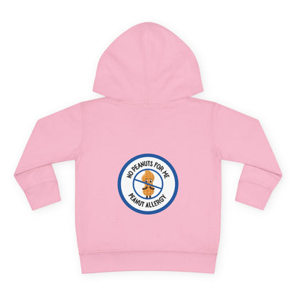 Peanut Allergy Blue Logo Toddler Hoodie