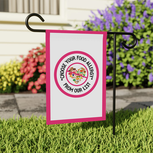 Pink Logo Garden Flag