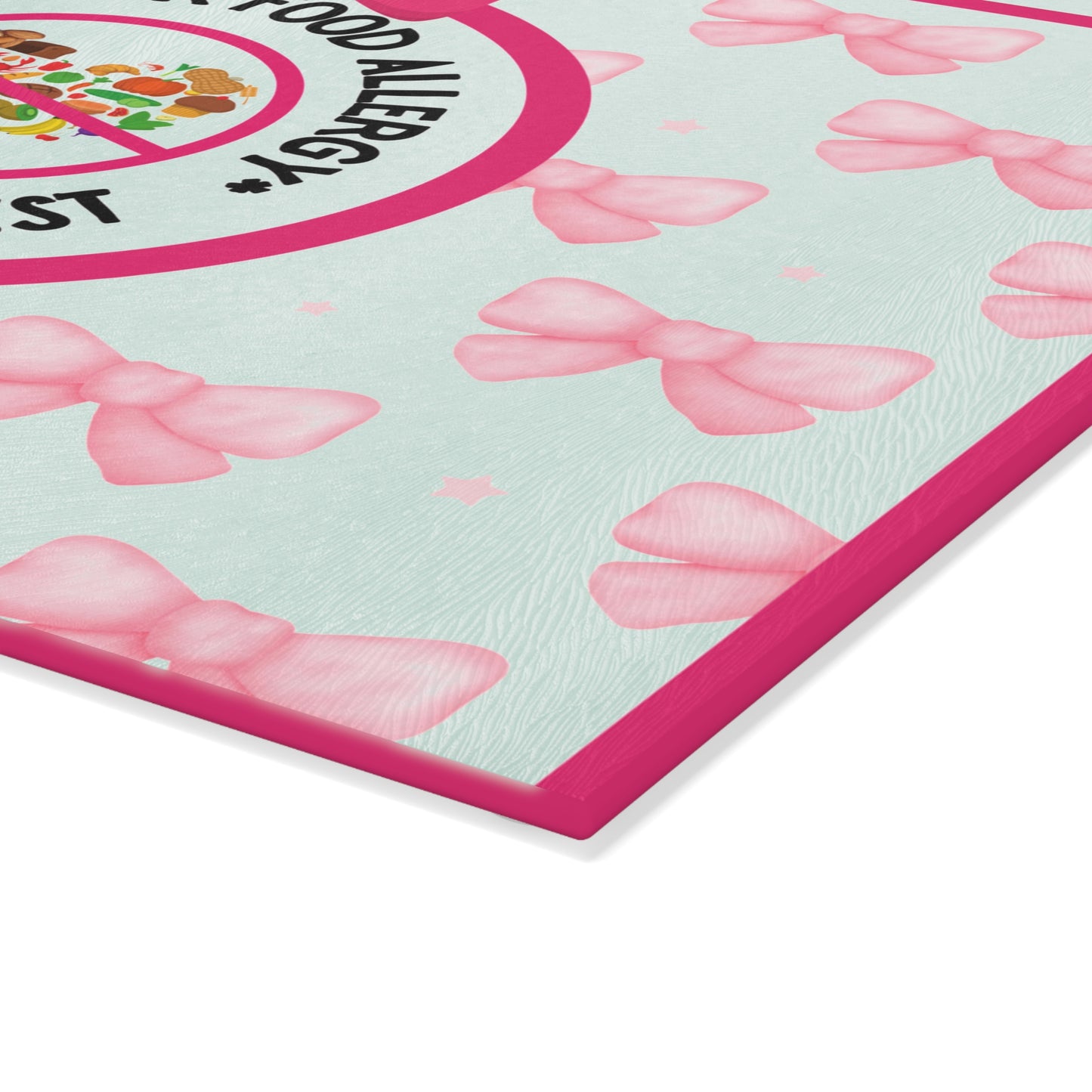 Food Allergy Glass Cutting Board