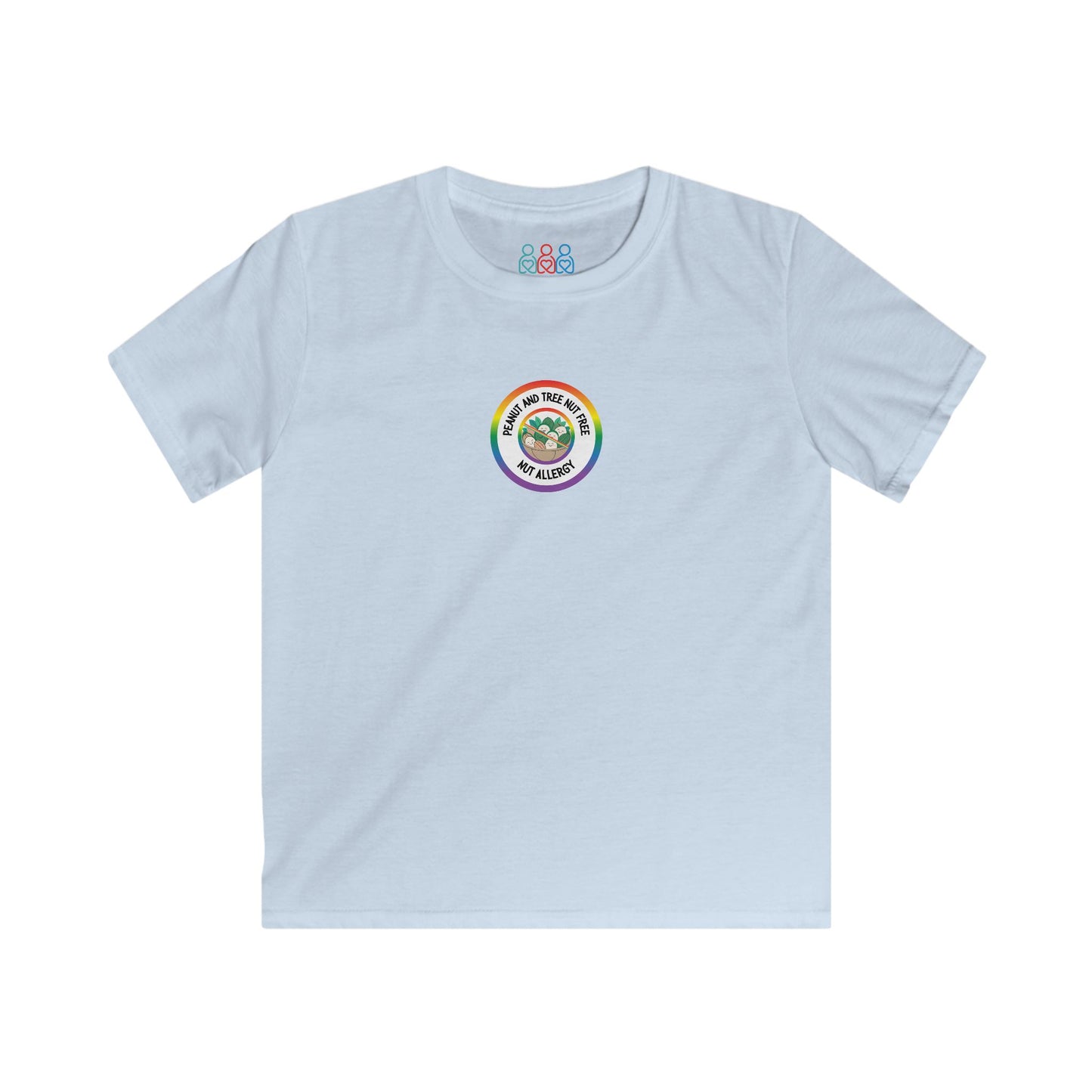 Nut Allergy Rainbow Logo Youth Tee