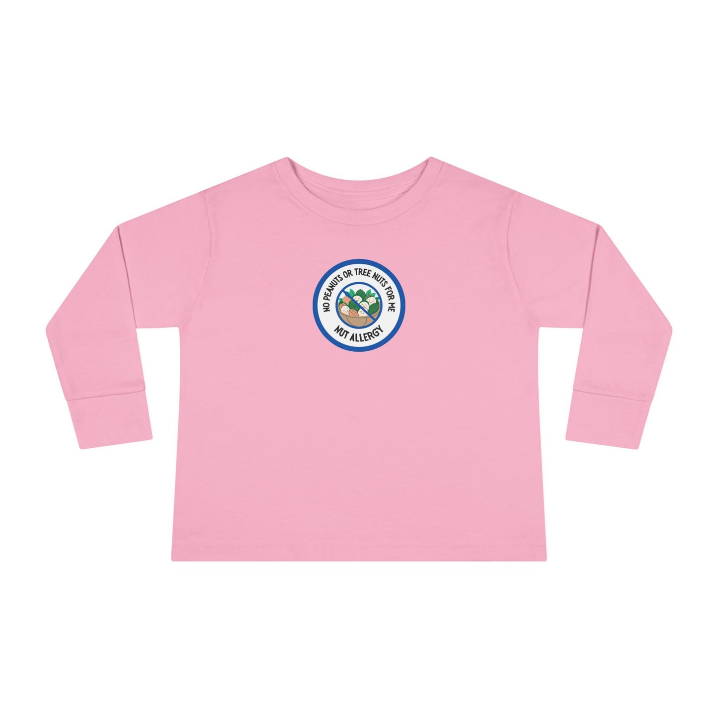 Nut Allergy Blue Logo Toddler Long Sleeve
