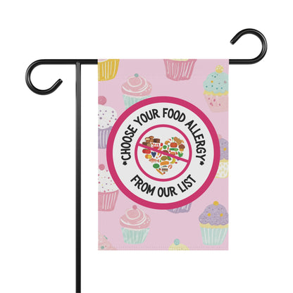 Pink Cupcake Garden Flag