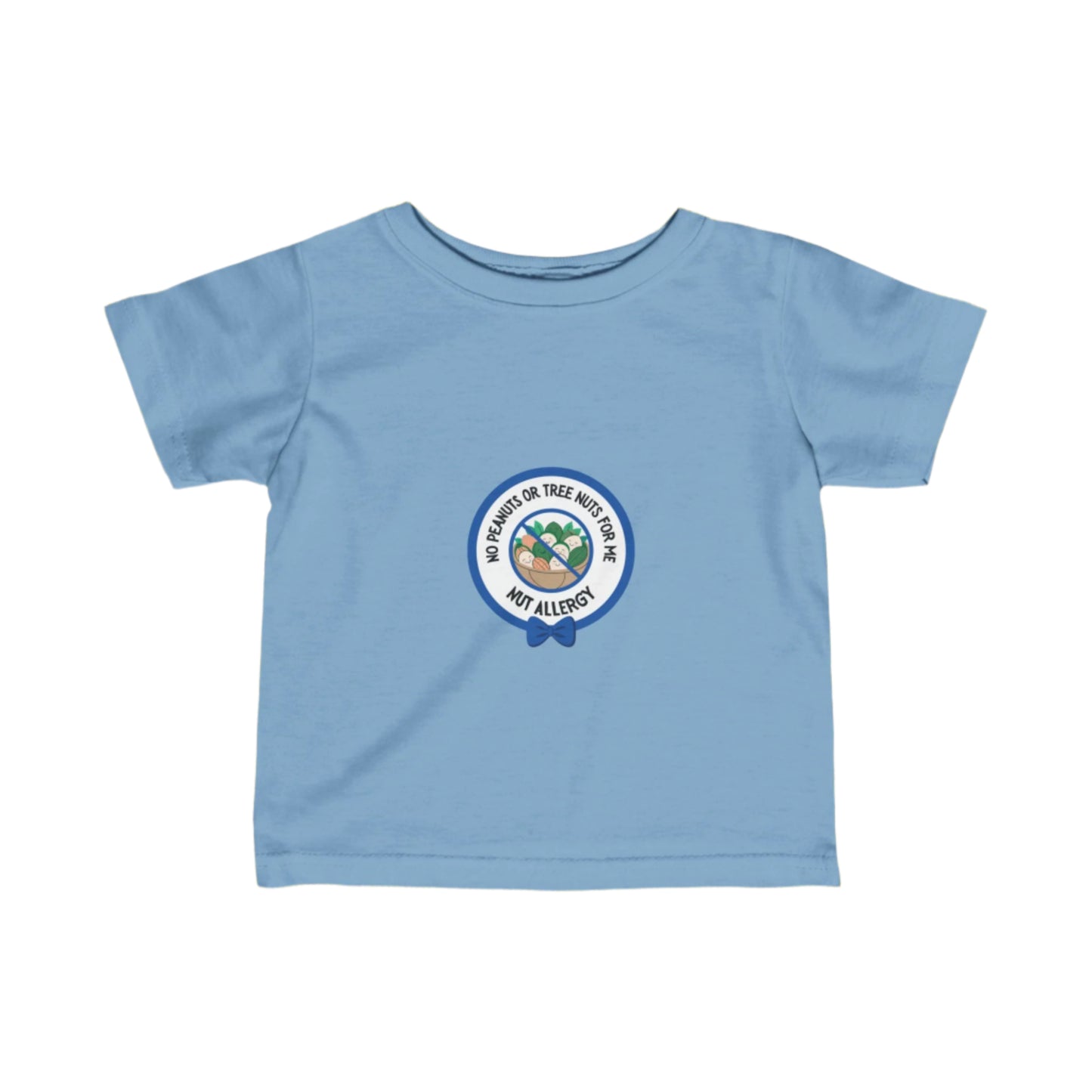 Nut Allergy Blue Logo Baby Tee