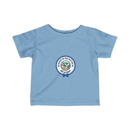 Nut Allergy Blue Logo Baby Tee
