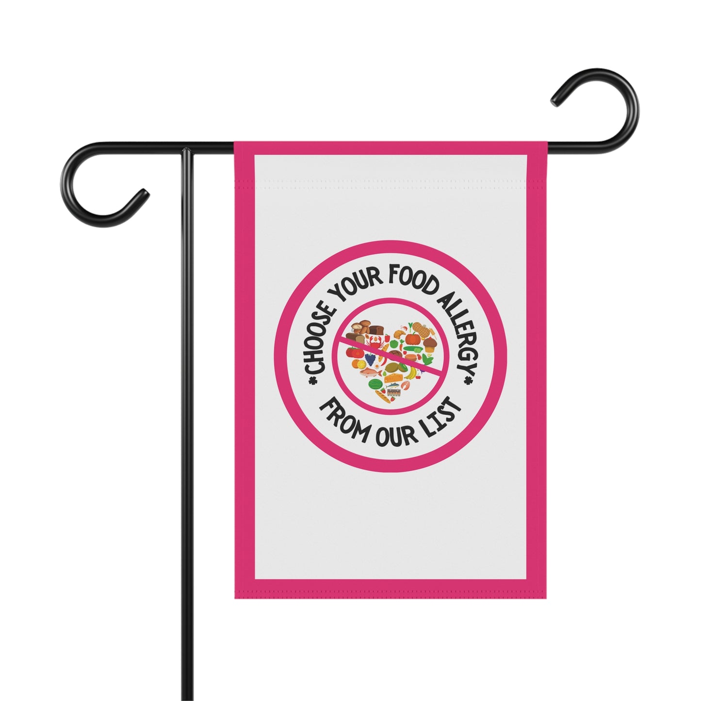 Pink Logo Garden Flag