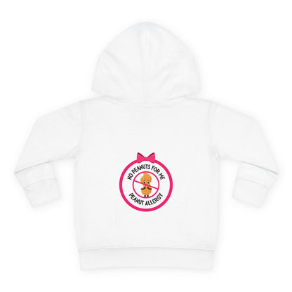 Peanut Allergy Pink Logo Toddler Hoodie