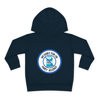 Dairy Allergy Blue Logo Toddler Hoodie