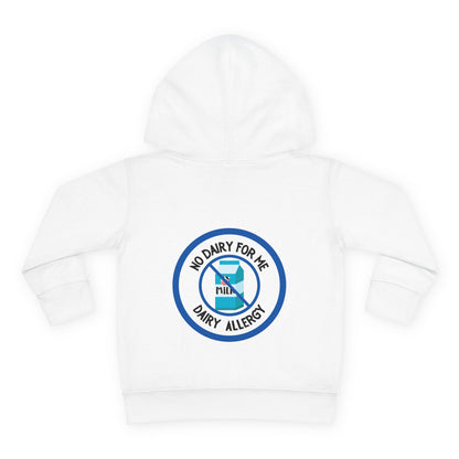 Dairy Allergy Blue Logo Toddler Hoodie