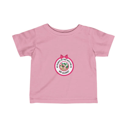Nut Allergy Pink Logo Baby Tee