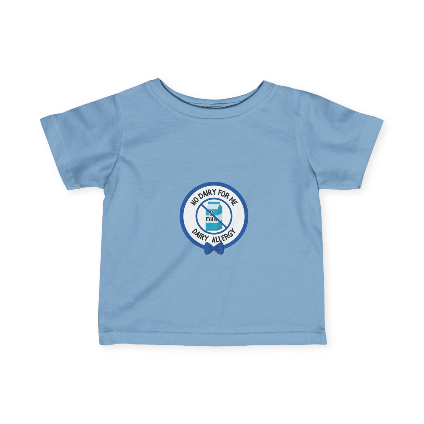Dairy Allergy Blue Logo Baby Tee