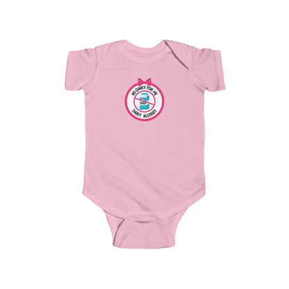 Dairy Allergy Pink Logo Short Sleeve Onesie