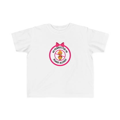 Peanut Allergy Pink Logo Toddler Tee