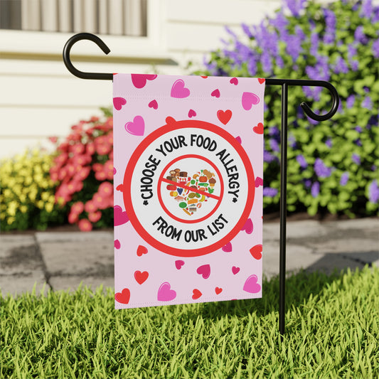 Pink Hearts Garden Flag
