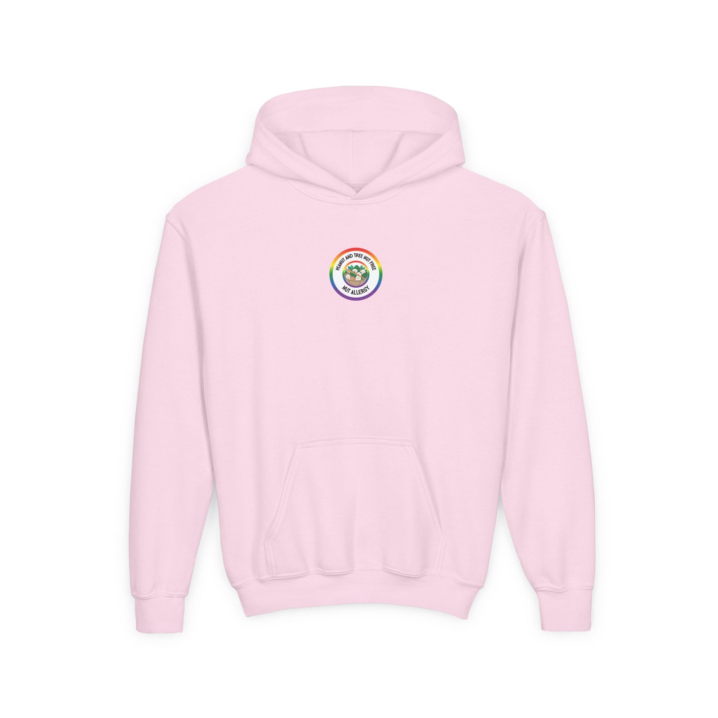 Nut Allergy Rainbow Logo Youth Hoodie