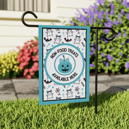 Teal Pumpkin Friendly Halloween Lawn Flag – Food Allergy Awareness & Non-Food Treats, Allergy-Friendly Yard Sign