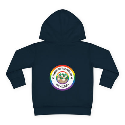Nut Allergy Rainbow Logo Toddler Hoodie