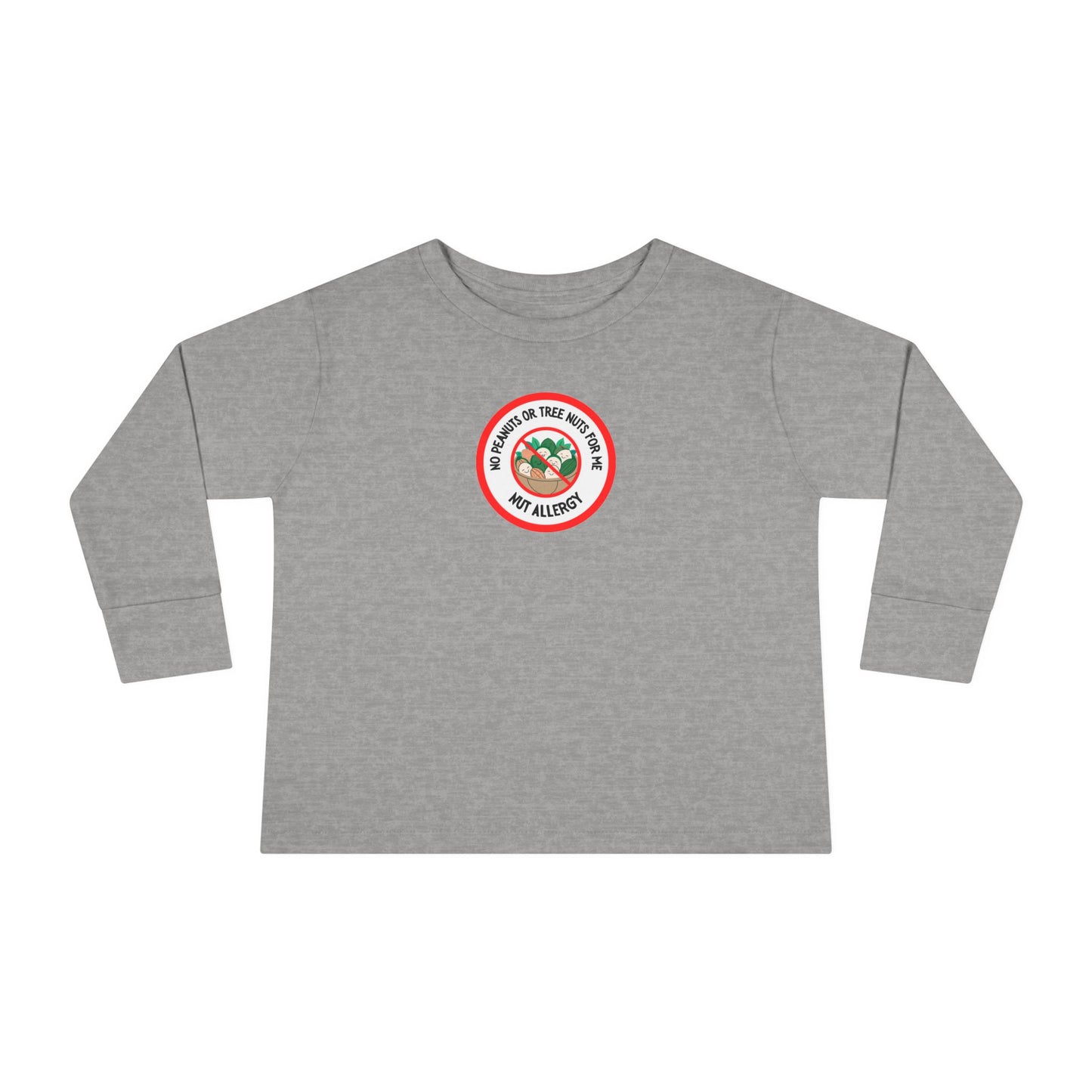 Nut Allergy Red Logo Toddler Long Sleeve