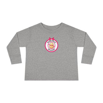 Egg Allergy Pink Logo Toddler Long Sleeve