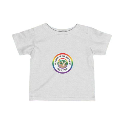 Nut Allergy Rainbow Logo Baby Tee